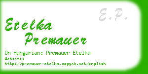 etelka premauer business card